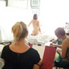 Atelier Boubok : cours de dessin et cours de peinture � Paris, stage de dessin et stage de peinture � Paris, mod�le vivant nu, nature morte, croquis dans les mus�es, parcs et caf�s parisiens. (JPEG)