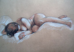  Atelier Boubok : cours de dessin et de peinture � Paris, mod�le vivant nu,nature morte,croquis dans les caf�s parisiens (JPEG)