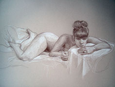 Atelier Boubok : cours de dessin et cours de peinture  Paris, stage de dessin et stage de peinture  Paris, modle vivant nu, nature morte, croquis dans les muses, parcs et cafs parisiens. (JPEG)